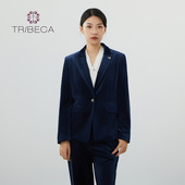 职业西装 TRIBECA翠贝卡秋冬新款 金丝绒商场同款 外套