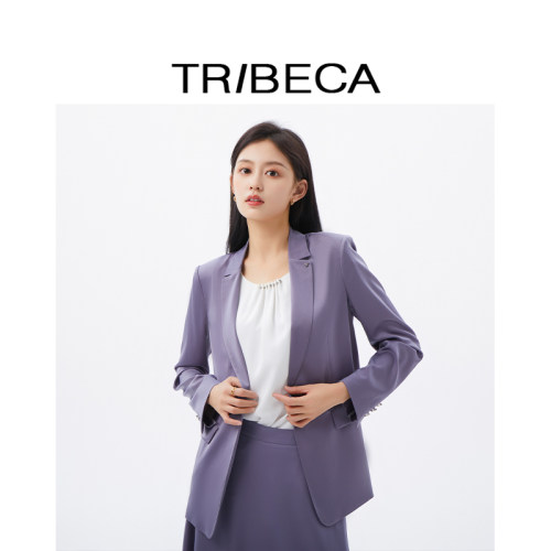 翠贝卡休闲职业长袖小西装