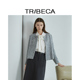 TRIBECA翠贝卡2025秋新款 商场同款 圆领正肩含绵羊毛小香风短外套
