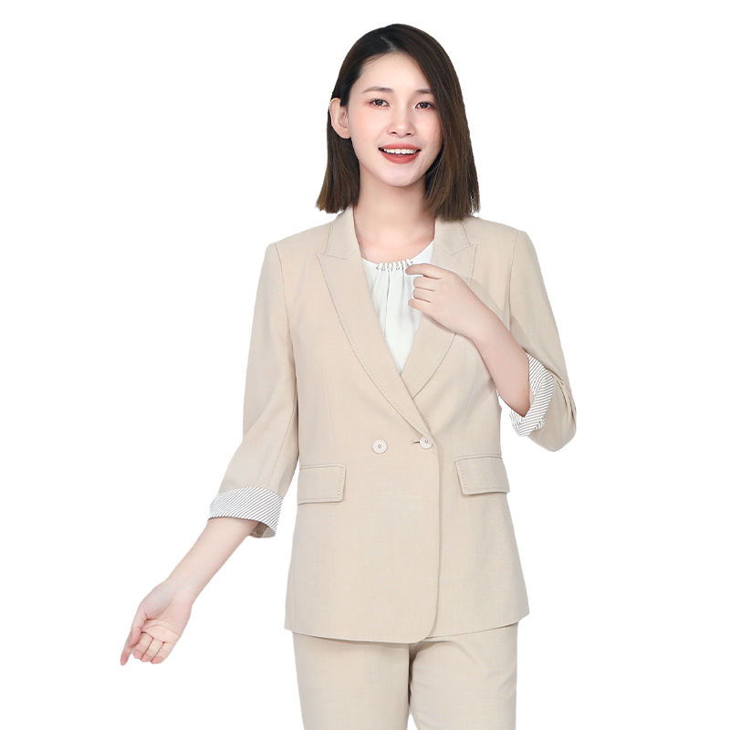 翠贝卡春季新款七分袖小西服