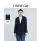 商场同款 TRIBECA翠贝卡2025年春季 新款 休闲通勤纯色双扣西服外套