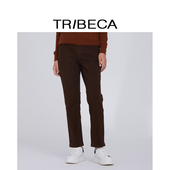 直筒纯色休闲通勤牛仔长裤 TRIBECA翠贝卡2024年秋冬商场同款 新款