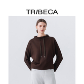 圆领休闲显瘦宽松套头衫 TRIBECA翠贝卡2026春新款 商场同款 女