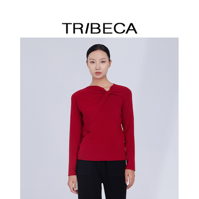 TRIBECA翠贝卡套头休闲针织衫