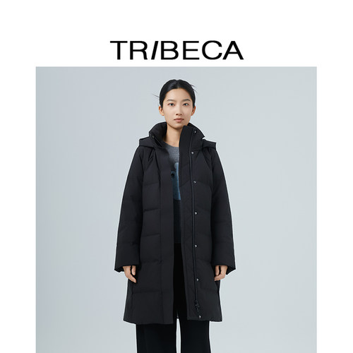 翠贝卡连帽鹅绒羽绒服
