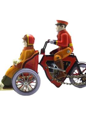 MS71人力三车复古主发条工艺品摄影轮道具8MS4710后题酒吧餐厅摆4