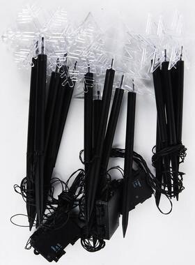 地灯花星星一拖五灯HOQ插串圣诞庭院装饰彩灯太阳雪灯能地插串