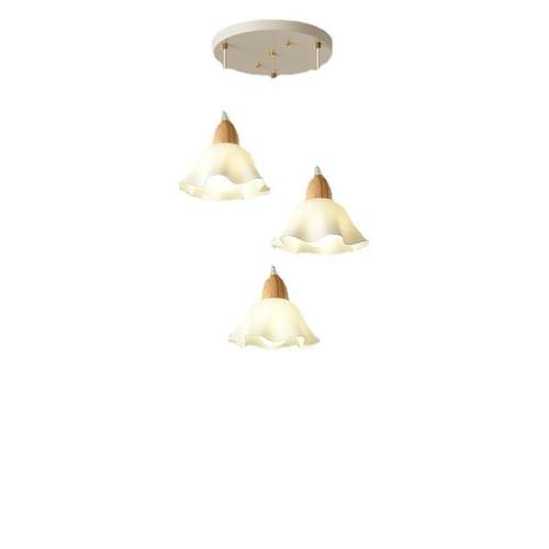 餐厅吊灯北欧温馨创意民宿商铺用灯具极简约现代白色奶油风饭桌灯