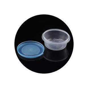 5件套圆形便当盒收透明保鲜盒冰箱密料封塑盒子商用厨房纳保鲜