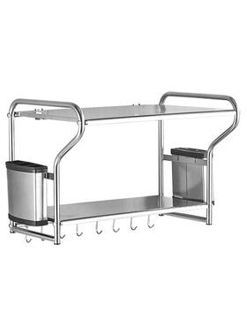 洁西置特不物锈钢微波炉挂架壁挂式置物架厨卫架厨IQX房刀筷收纳