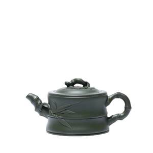 宜兴民国绿泥紫砂壶手制一品家茶竹段壶工用具泡茶壶S12340制做