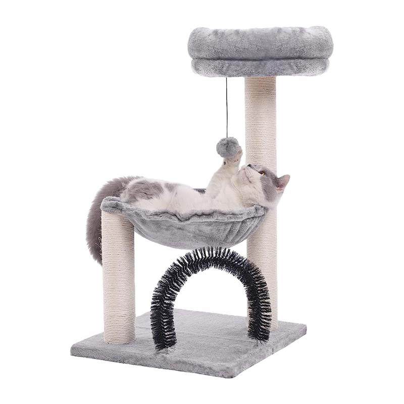 包邮剑麻绳猫爬架篮球框猫窝多层带抓挠柱毛绒暖和猫跳台毛刷通道