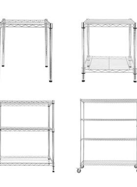 三波层家用货架微炉烤收箱纳锅架厂酒店仓可咨询库工网格周转料架
