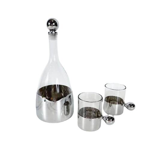 现代样板间玻璃水杯水壶酒具酒杯摆件售楼部客厅厨房装饰艺术摆设