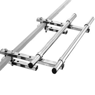 免打孔晾衣杆神器护栏晾衣架阳台外置栏高层窗外防盗网304不锈钢