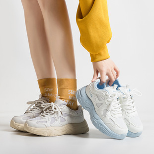 回力女鞋厚底老爹鞋女款2026新款春款时尚气质运动鞋休闲小白鞋子