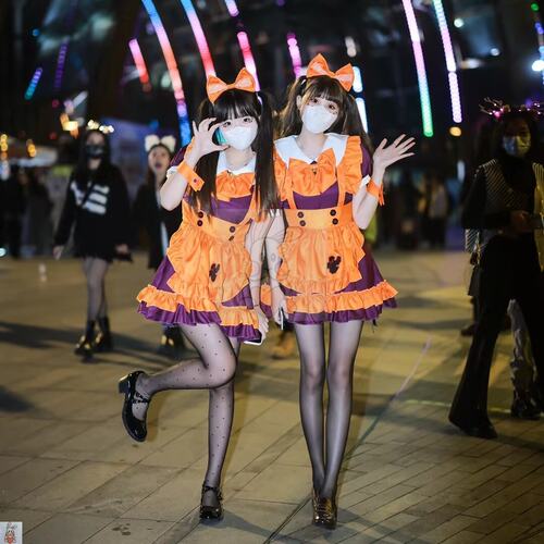 万圣节cos女生短裙可爱萝