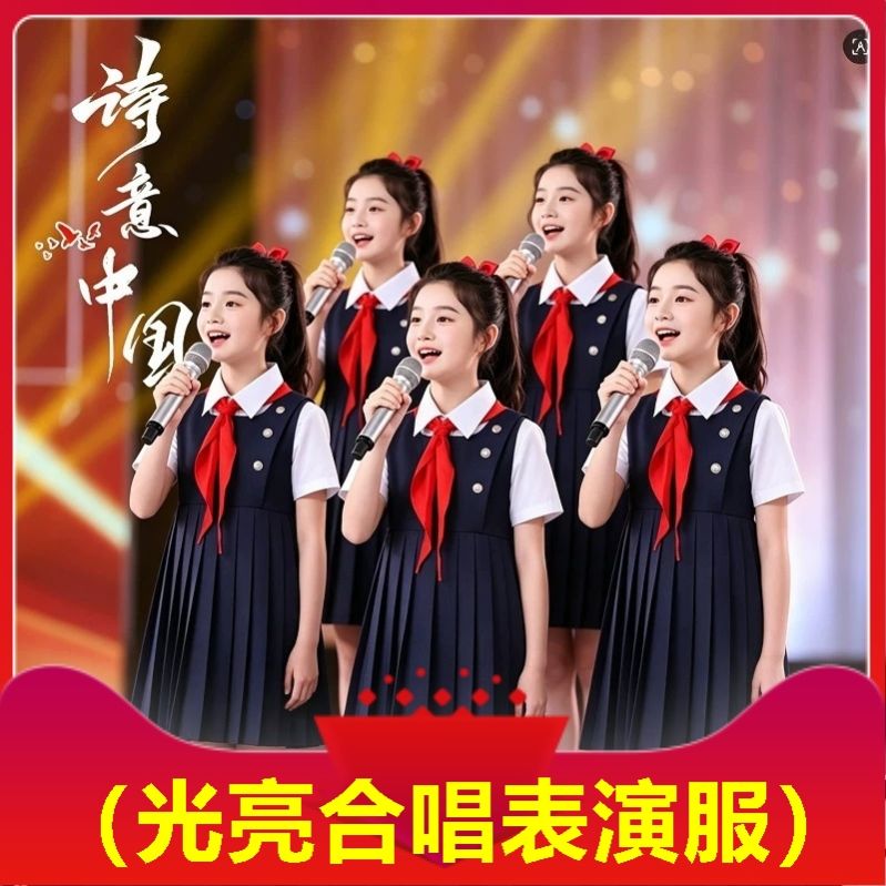 光亮合唱表演服铭记少儿