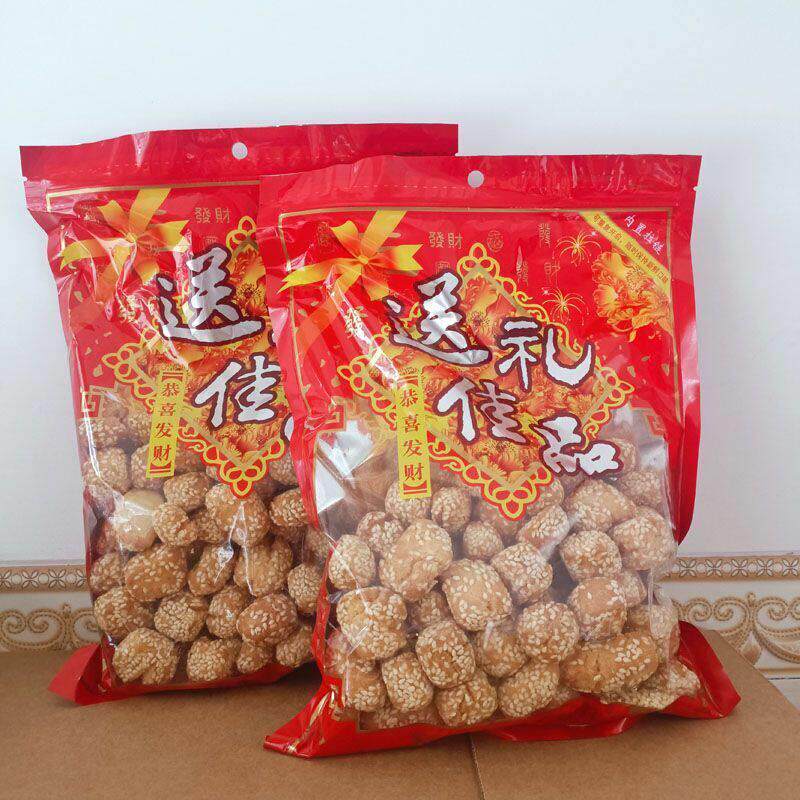 新货2025年新货油炸酥香脆零食开口笑鸡仔饼炸饺子年货送礼休闲食