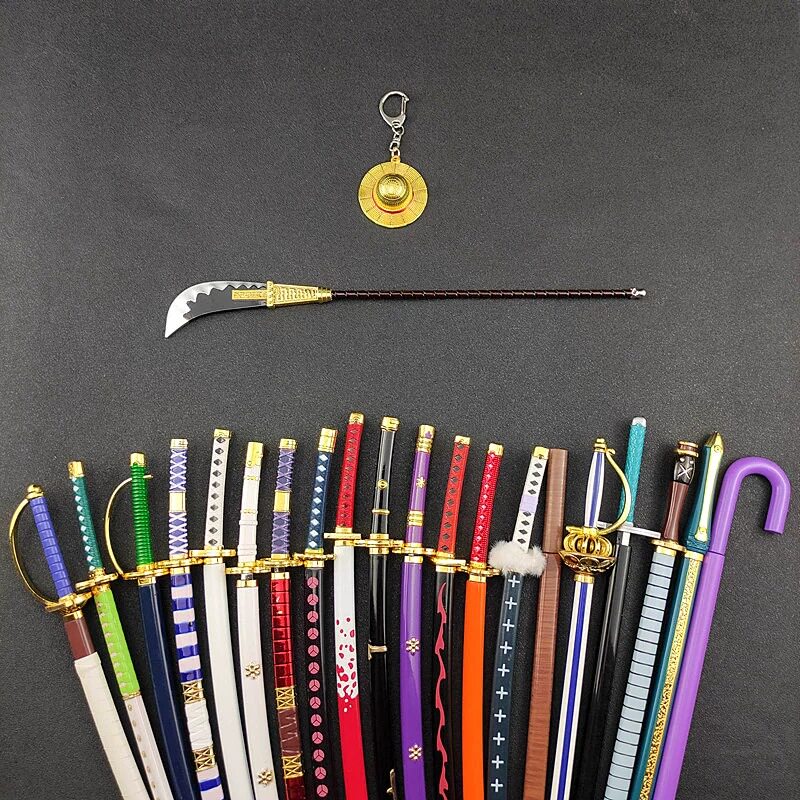 航海王周边武器草帽团索隆三代鬼扯布鲁克合金金属刀剑玩具模kaam