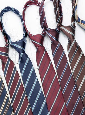 jk领带学院风日系条纹领带制服衬衫配饰校供款手打蓝色dk基础百搭