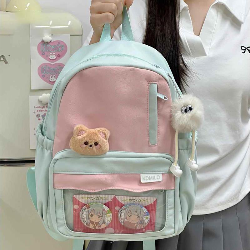 初中女生上学双肩背包日