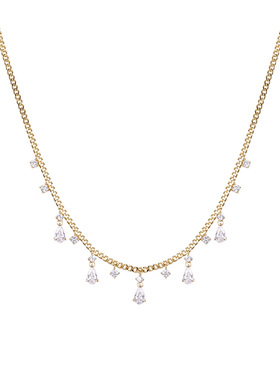 sweetpeeps彩色锆石项链