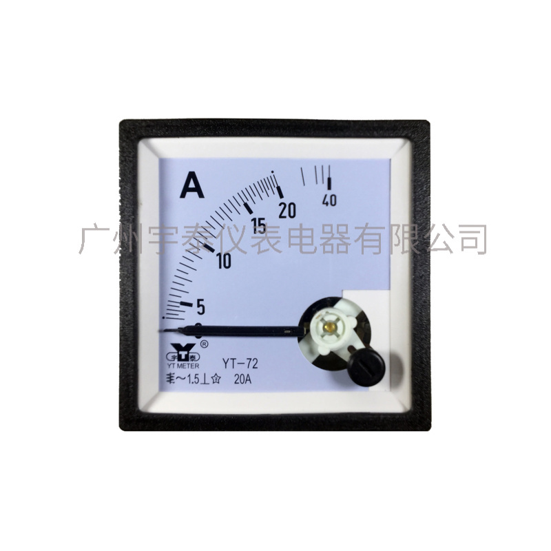 YT72交流电流表5A 10A 50/5A 100A直通68x68 cp72 dh72 SQ72指针