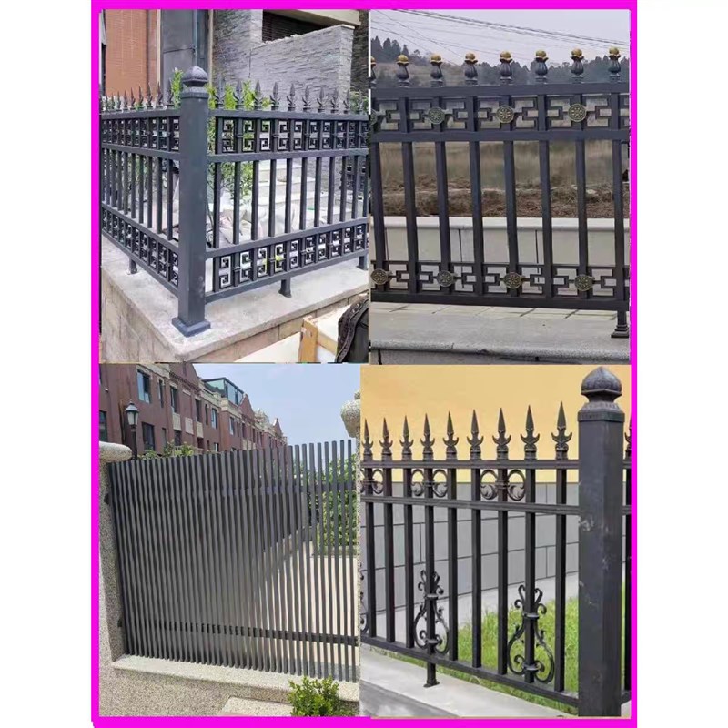 铸铁护栏栅栏锌钢铝艺围墙铁艺围栏铝合金栏杆小区厂区百叶封闭