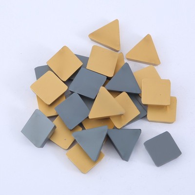 合金铣床刀片黑色黄色镀钛涂层铣刀片三角3130511四方4160511菱形