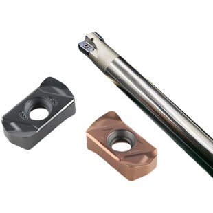 进口数控快进给铣刀片LNMU0303 ZER替1135钢件不锈钢双面开粗刀粒