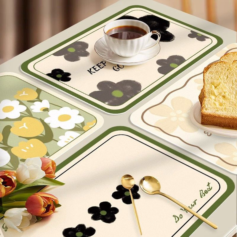 17ZZTY简约小清新餐垫防水防油高级感儿童小孩餐桌垫隔热垫杯碗垫