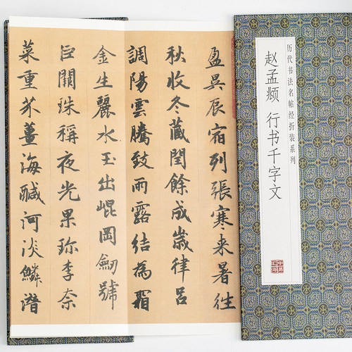 赵孟頫-行书千字文 中国传统书法艺术 经典书法作品字帖鉴赏临摹书籍