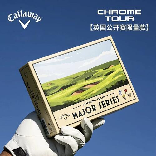 【英国公开赛限量款】Callaway卡拉威高尔夫球CHROME TOUR四层球