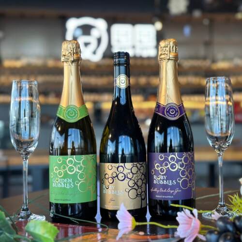 无酒精无醇葡萄汁宝石泡泡