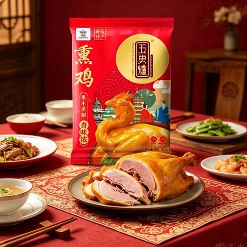 山东阳谷凤祥五更炉熏鸡500g整只鸡聊城特产食品熟食真空烧鸡卤肉