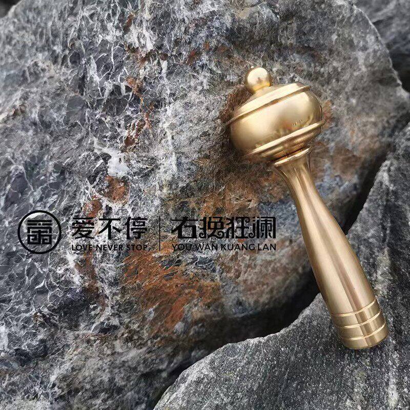迷你手摇转金轮转金筒