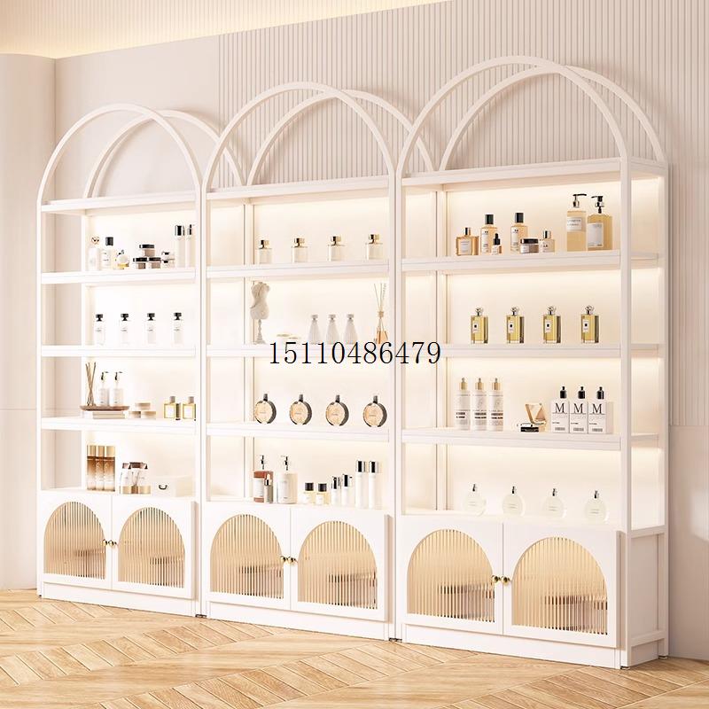 美容院柜子展示柜产品化妆品陈列饰品护肤美甲母婴店样品置物货架