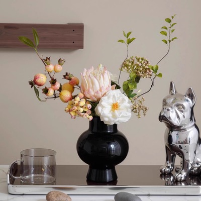 侘寂风高级感逼真假花仿真花摆设