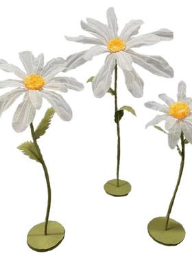 大置NPR型婚庆饰花菊手工雏丝网花橱窗装饰道具纱装花场景布婚礼