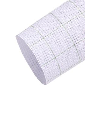布14CT抽丝免画格棉字十绣布格子布白色绣DIY刺绣十ALP字特殊布国