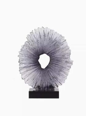 中艺术明透抽像大型处雕塑DS-804式酒店会所走廊售楼装饰品软装摆