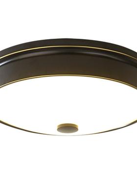 灯美式吸顶LE3010D卧室吸顶过道圆形灯艺温灯馨现代简约铁阳台书