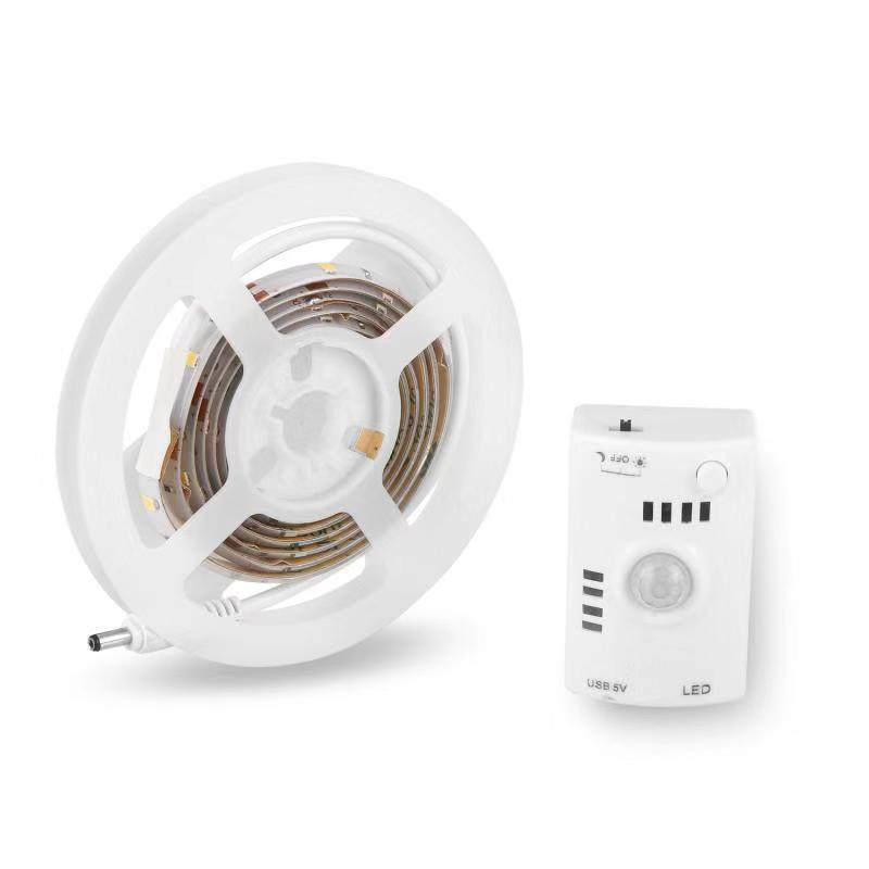 厂家橱直2835销充电款人体应5V防水ld2835灯带智能LeED灯条衣感柜