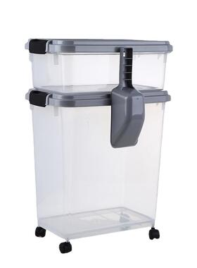 厂家加工三套密封粮狗粮BUK桶宠物桶件粮含铲子宠物猫盒狗粮储桶