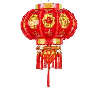 2024新款 l旋灯笼挂件挂七彩转ed走马灯JNV阳台大门口宫灯饰新年装