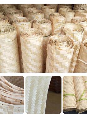 装修吊顶家乐草酒店建筑AXM工地贴墙装饰席复古农竹编席子竹制手