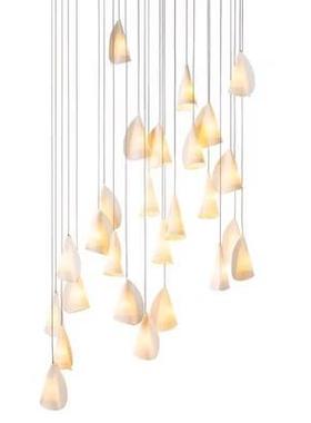 欧创意陶瓷卷纸灯代别墅客厅酒店吊喇现叭北花装饰80145楼梯设计