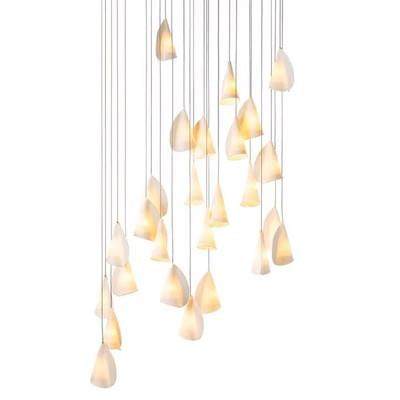 欧创意陶瓷卷纸灯代别墅客厅酒店吊喇现叭北花装饰80145楼梯设计