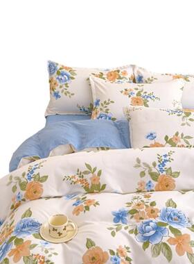 磨毛000069双人四件套套床单被套被罩南件床上用品通厂家四三季通